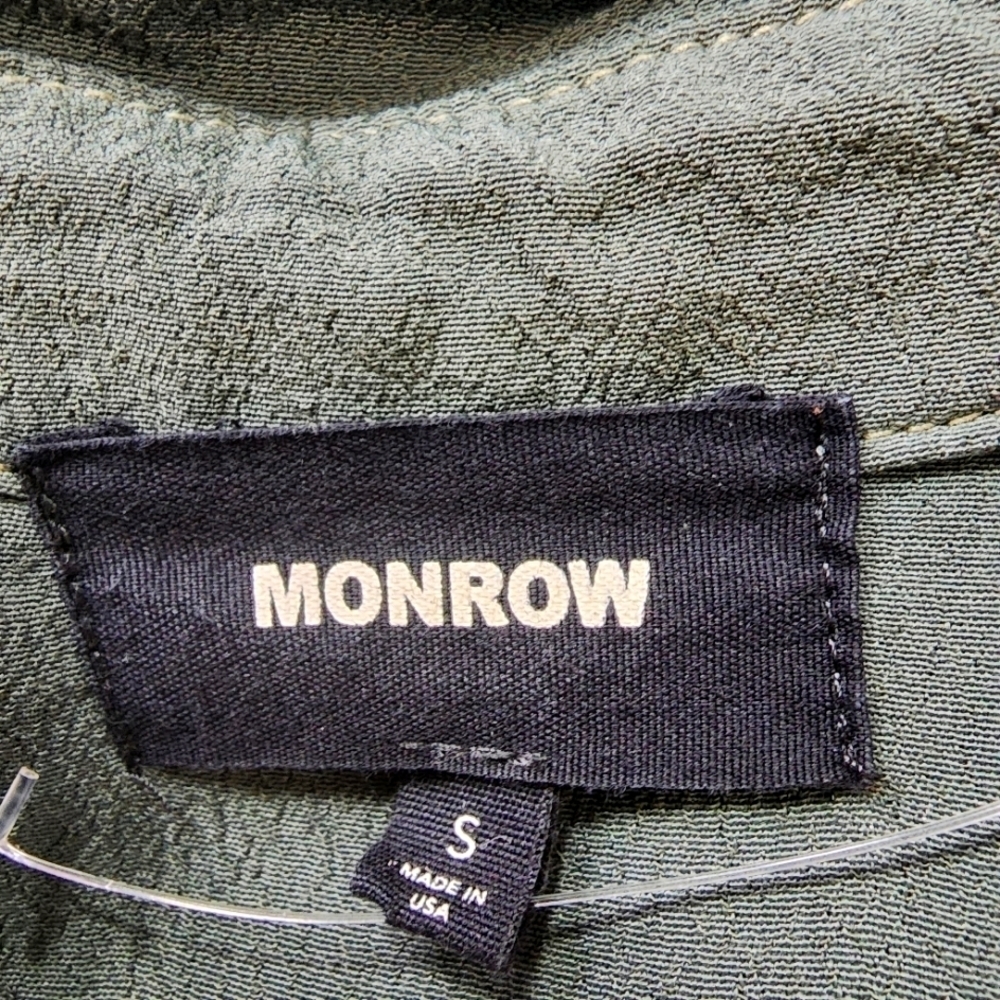 Monrow CREPE LONG SLEEVE JOGGER JUMPSUIT IN CAMO - Picture 14 of 15